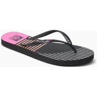 REEF Damen Seaside Prints Tanga Slipper Flipflop, Retro-Block, 37.5 EU - 37.5 EU