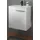 furn.design Waschbeckenunterschrank 60 x 60 x 40 cm Weiß Hochglanz/Eiche