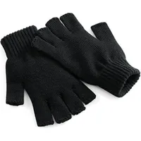 Beechfield B491 | Fingerless Gloves / Winter Handschuhe - Farbe: Black - Größe: S/M - Schwarz - S-M