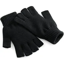Beechfield B491 | Fingerless Gloves / Winter Handschuhe - Farbe: Black - Größe: S/M - Schwarz - S-M