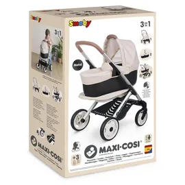 Smoby Maxi-Cosi Puppenwagen 3-in-1 Herzen Beige