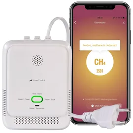 VisorTech Smarter Multi-Gasmelder Weiß