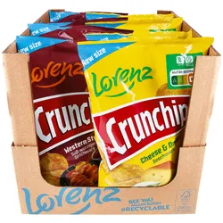 Lorenz Crunchips 150 g, verschiedene Sorten, 10er Pack