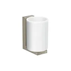 hansgrohe Axor Zahnbecher 42604820 Glas, Wandmontage, brushed nickel