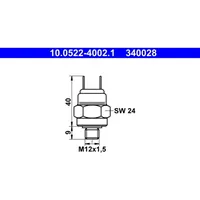 ATE Druckschalter, Bremshydraulik AUDI,BMW 10.0522-4002.1