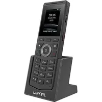 Fanvil W610W Portable WiFi Phone, Telefon, Schwarz 4 Zeilen WLAN