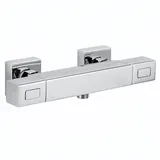Herzbach LIVING Duschthermostat rund mit Thermostat für 1 Verbraucher Chrom 36.131100.1.01