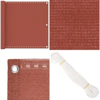 Vidaxl - Balkon-Sichtschutz Terracotta-Rot 90x300 cm hdpe - Balkon Sichtschutz - hdpe Sichtschutz - Sonnenschutz Balkon - Windschild Balkon