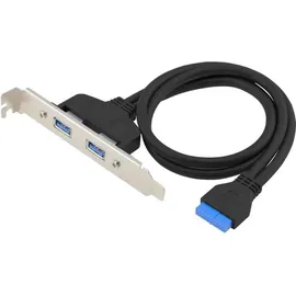 Conceptronic PCI Express Card 19 Pin Dual USB-A Ports sw, Kontrollerkarte