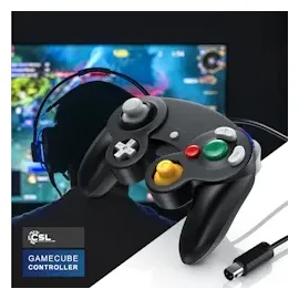 CSL Nintendo-Controller Gamepad schwarz GameCube / Wii
