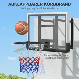 sportnow Basketballkorb Schwarz 45 cm