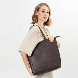 farmhood Nashville Shopper Leder Dark Brown