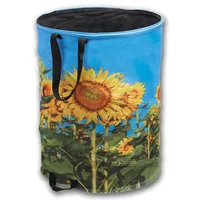 TerCasa TerCasa® Großer Pop-Up Sack Sonnenblume zur Verwendung als Gartensack Wäschesack Wäschekorb Spielzeugkorb 100l für Haushalt, Kinderzimmer und Garten (1 Stück)