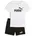Essentials T-Shirt Shorts Weiß/Schwarz 110