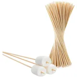 BigDean Stockbrotspieße 90 cm Bambus beige