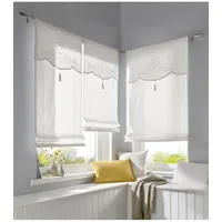 Heine Bändchenrollo in weiß | Gr.: 130-x-100-cm