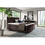 yourhouse24 Boxspringbett Guliette mit 2 Bettkästen, Doppelbett mit Bonell-Matratze + Topper - Fresh 04