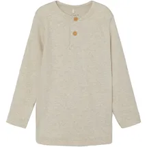 NAME IT Jungen Nmmkab Ls Top Noos Langarm Shirt, Peyote Melange, 122-128