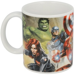 MARVEL Tasse Marvel Avengers Kaffeetasse Teetasse Geschenkidee 330 ml, Keramik bunt