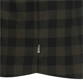 Jack Wolfskin Flanellhemd kariert Obsidian Moss M