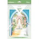 Clairefontaine 95743C - Malblock - Ausmalblock für Erwachsene A4 (21x29,7cm), 20 Blatt 250g Zeichenpapier, Achtsamkeit und Enstpannung, Gärten, 1 Stück