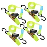 PRO PLUS ProPlus 4er-Set Spanngurte mit Ratsche 5m, 4er Set