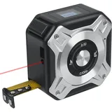 2-in-1 Laser-entfernungsmesser-maßband, Wiederaufladbares Laser-maßband Mit 40 M Laser Und 5 M Maßband, Usb-aufladbar Mit Lcd-hintergrundbeleuchtung, Digitalanzeige Für Länge/fläche/volumen/messung