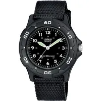 LORUS Quarzuhr RRX89FX9, Armbanduhr, Kinderuhr, ideal auch als Geschenk schwarz