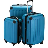 HAUPTSTADTKOFFER Spree 4-Rollen Cabin 55 cm / 34-42 l cyanblau