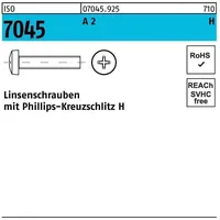 Industrial Quality Supplies ISO 7045 Form C Linsenkopfschraube VG