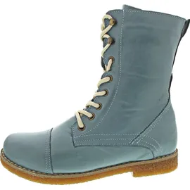 Andrea Conti Damen Stiefelette Schnürboot Leder 0348760, Größe:37 EU, Farbe:Blau - 37
