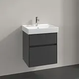 Villeroy & Boch Villeroy und Boch Collaro Waschtischunterschrank C00700VR 51x54,6x41,4cm, Waschbecken mittig, graphite