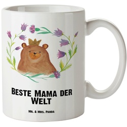 Mr. & Mrs. Panda Tasse Bär Königin – Weiß – Geschenk, Teddybär, Grosse Kaffeetasse, Jumbo Ta, XL Tasse Keramik weiß