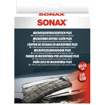Sonax MicrofaserTrockenTuch Plus (1 Stück) im Großformat zur perfekten, Trocknung von Fahrzeugen | Art-Nr. 04512000
