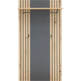 HBZ Garderobenpaneel Lagos in Anthrazit, BxHxT 80x150x28 cm (B/H/T)