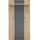 HBZ Garderobenpaneel Lagos in Anthrazit, BxHxT 80x150x28 cm (B/H/T)