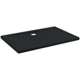 vidaXL Duschbodenablage mit Punkten Schwarz 120 x 80 x 4 cm ABS