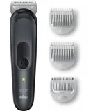 Braun Body Groomer Series 3 3350, Körperrasierer für Brust, Achseln, Leisten und mehr, inkl. Kämme Für Länge 3mm und 5 mm, Waschbar, 80 Min. Funklaufzeit