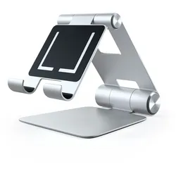 Satechi Aluminum Foldable Stand Silver Smartphones und Tablets mit einer Bildschirmgröße von 4 bis 13 Zoll