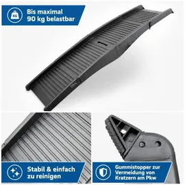 BITUXX Hunderampe Klappbar Schwarz