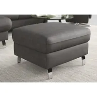 sit&more Stauraumhocker »Grenoble« mit Stauraum und satinierten Füßen grau