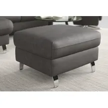 sit&more Stauraumhocker »Grenoble« mit Stauraum und satinierten Füßen grau