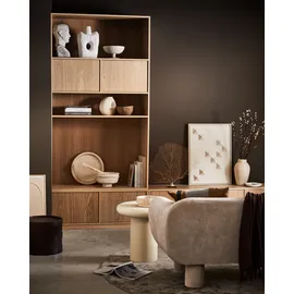 Woood Modulschrank Modulair Eiche, modern mit Push-to-open natur 199x110 cm, FSC-zertifiziert