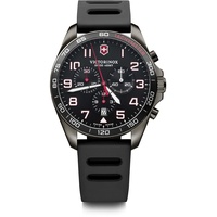 Victorinox Herren-Uhr FieldForce Sport Chrono, Herren-Armbanduhr, analog, Quarz, Wasserdicht, Gehäuse-Ø 42 mm, Armband 21 mm, 94 g, Schwarz