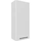 Saphir Hängeschrank Quickset 316 Wand-Badschrank 30 cm breit, 1 Tür, 2 Einlegeböden Badezimmer-Hängeschrank inkl. Türdämpfer, Griffe in Chrom Glanz weiß