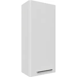 Saphir Hängeschrank Quickset 316 Wand-Badschrank 30 cm breit, 1 Tür, 2 Einlegeböden Badezimmer-Hängeschrank inkl. Türdämpfer, Griffe in Chrom Glanz weiß