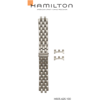 Hamilton Metall Jazzmaster Band-set Edelstahl H695.426.100 - silber