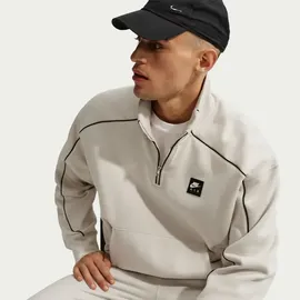 Nike Sweatshirt 1/4-Zip Light Bone/Schwarz 2XL