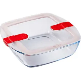 Pyrex 210PH00/7146 mikrowellengeeigneter aus Aufbewahrungsbehälter aus Glas, Kunststoff, transparent