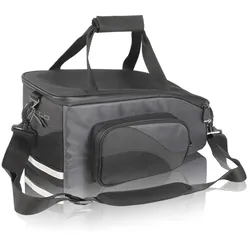 Gepäckträgertasche XLC "System Gepäckträgertasche" Taschen Gr. B/H/T: 35 cm x 16 cm x 18 cm, grau (anthrazit, schwarz) Gepäckträgertaschen